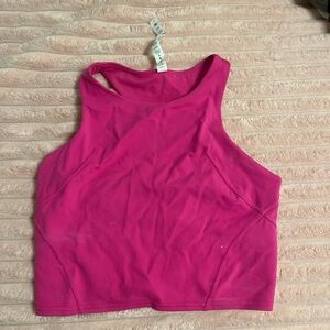 Pink Lululemon bra crop top gymwear womens